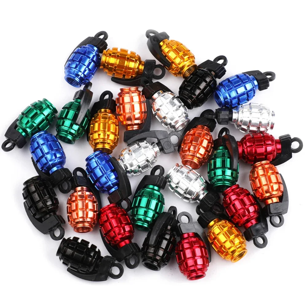 

4PCS Colorful Tire Valve Stem Caps, Aluminium Alloy Tire Valve Stem Covers Universal Car Wheel Tire Valve Caps for Cars Trucks