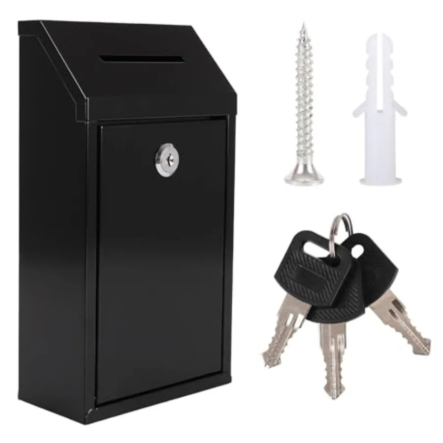 

Box with Lock Ballot Box Drop Box with Lock Suggestion Box with Slot and Locks Locks Boxs Comment Box Voting Box Key Drop Box f