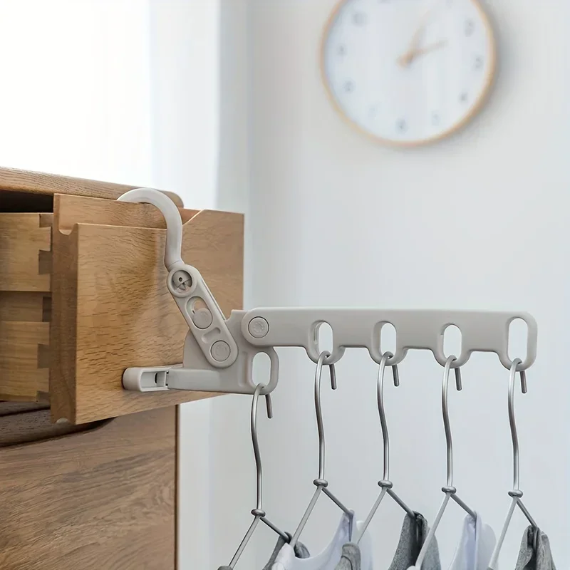 Cabide dobrável para viagem, cabide multifuncional para roupas de viagem, rack suspenso para lavanderia, para viagens, permanentes de hotel, viagens de negócios