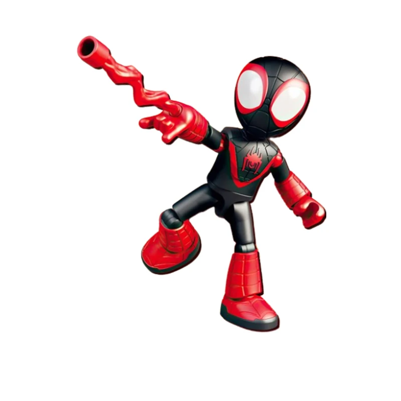 BLOCKEES Original Spidey Amazing Friends Animation Movies Peripheral Toys Q-Version Movable Model Figure Collection