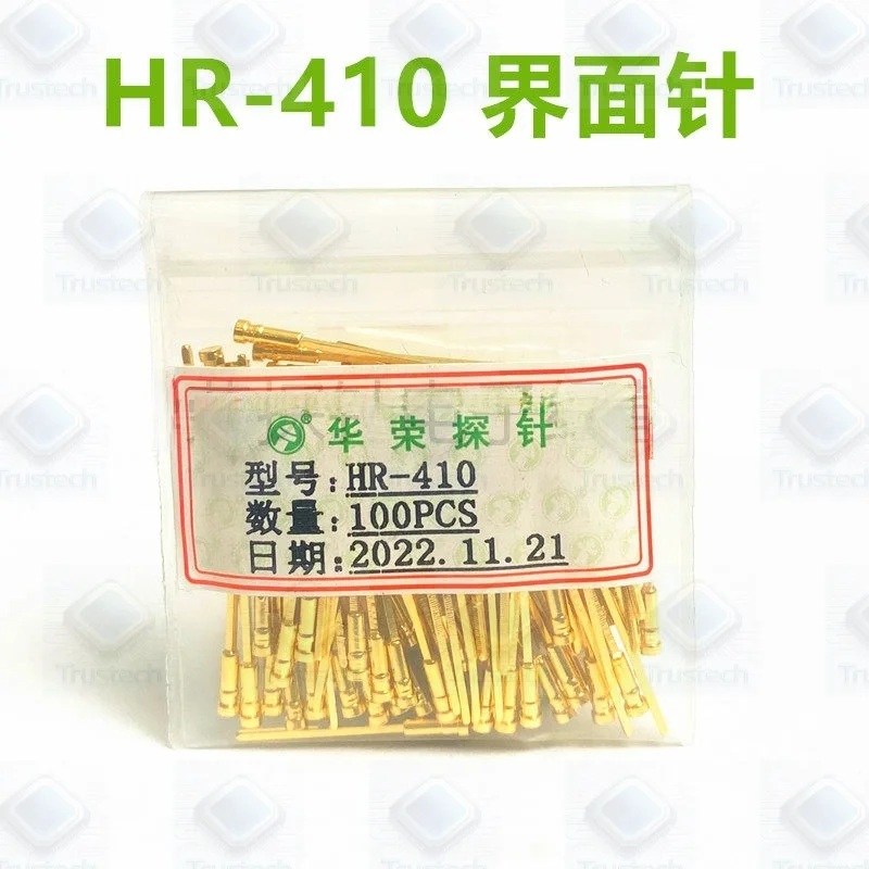 Original 100pcs HR-410 interface needles, flat top needles HR-301 test probes, spring top needles, probes