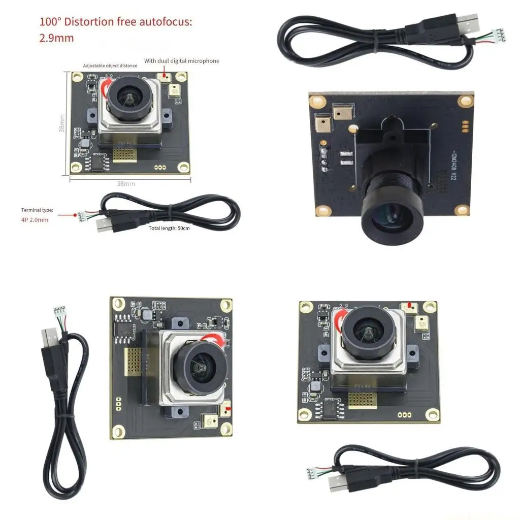 12MP USB Webcam Featuring IMX577 Sensoring 3840x3040 for Auto/Manual Focusing