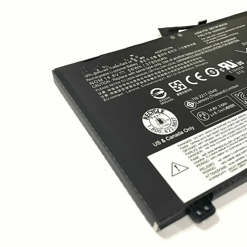 Imagem -02 - Bateria Original 14.8v 56wh 3785mah para s3 14.0 Polegadas 00hw001 Sb10f46garrafa