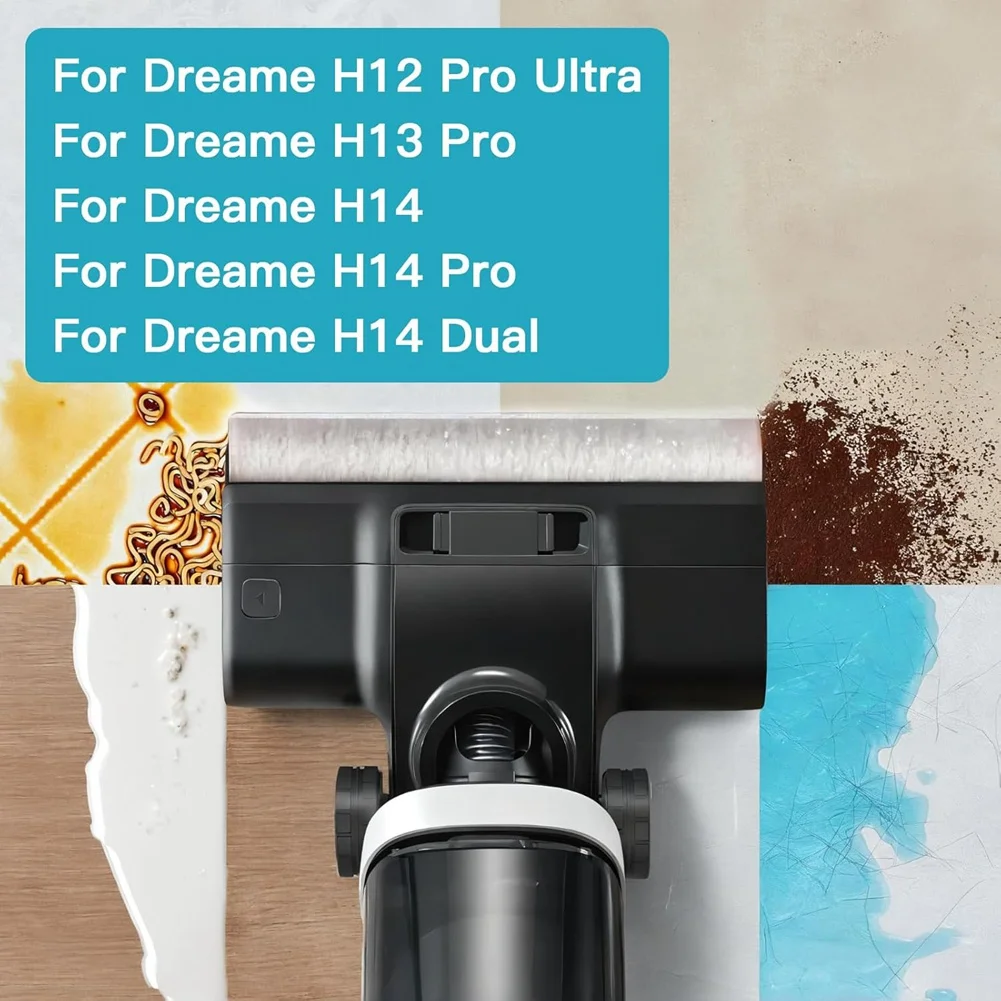 AC39 - Запасные части в рулоне щетки для Dreame H12 Pro Ultra / H13 Pro / H14 / H14 Pro / H14 Детали двойного пылесоса для влажной и сухой уборки