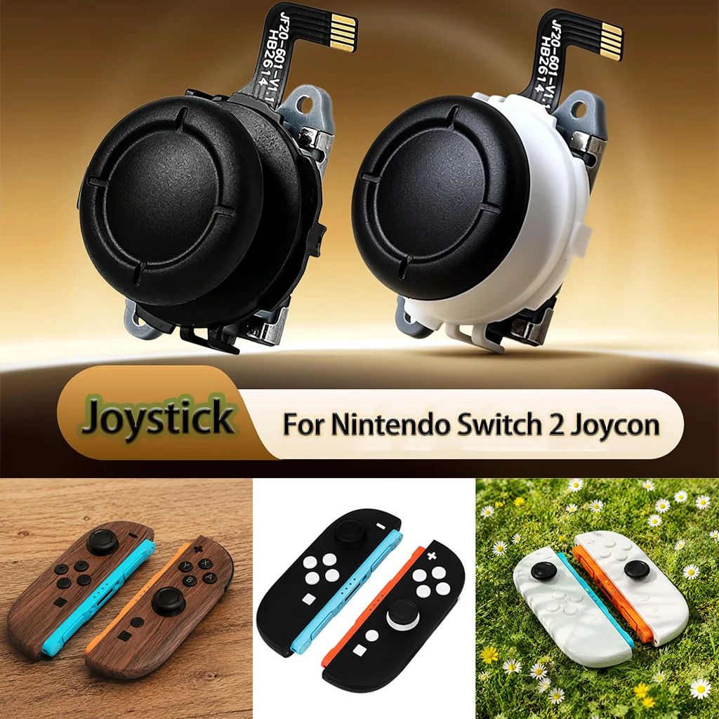 White Black TMR Analog Joysticks for Nintendo Switch 2 Joycon,Replacement Repair Joystick for NS2 Joycon 2 3D Analog Left Right