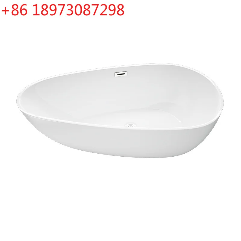 

Простая акриловая ванна с тонкими краями, независимая ванна для взрослых в семье