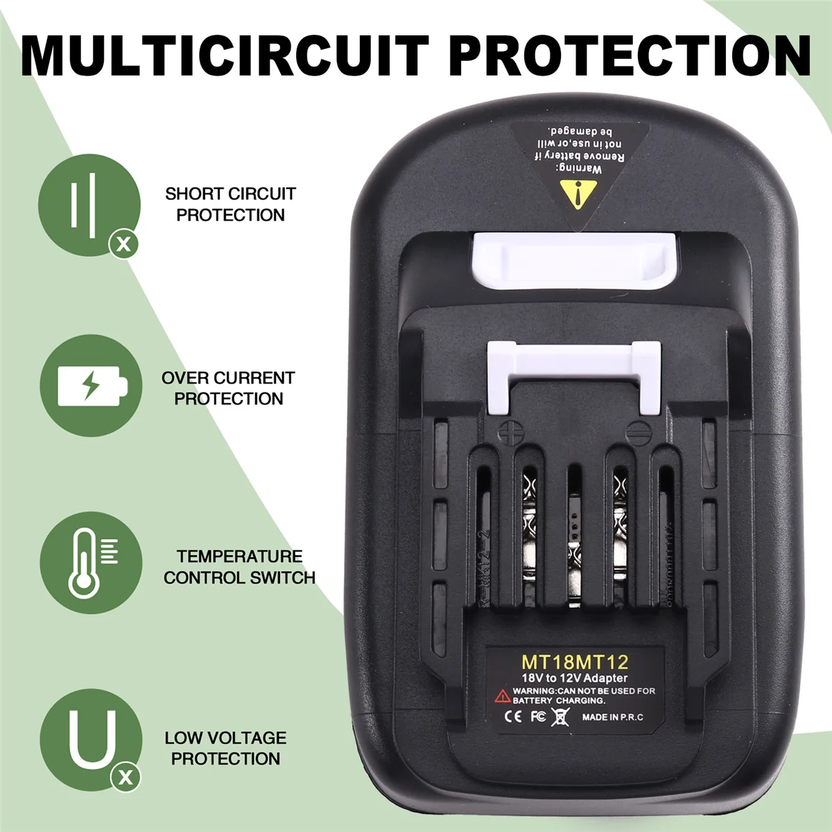 

AA98 Adapter Convert for 18V to 12V,for 18V Battery Convert to for 12V Batteries Power Tool