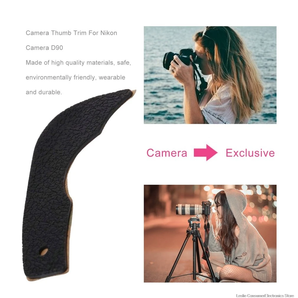 Total New Back Thumb Grip Rubber Cover Part for Nikon D90 DSLR+Tape Camera Repair Part Replacement Unit