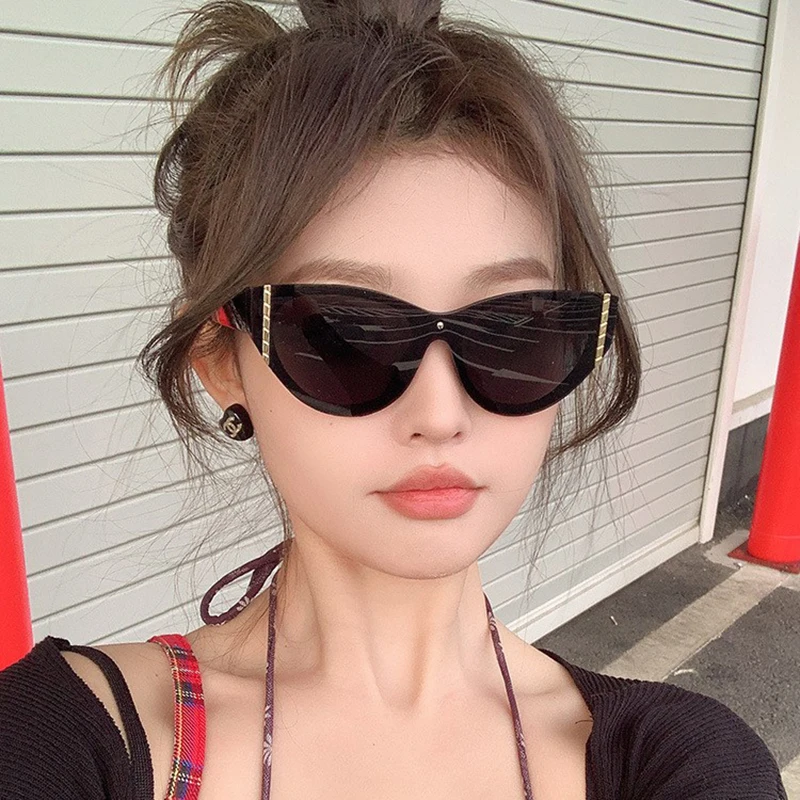 Neue Vintage Cat-Eye Runde Sonnenbrille für Damen und Herren, Ovale Sonnenbrillen für Frauen, Unisex Brillen