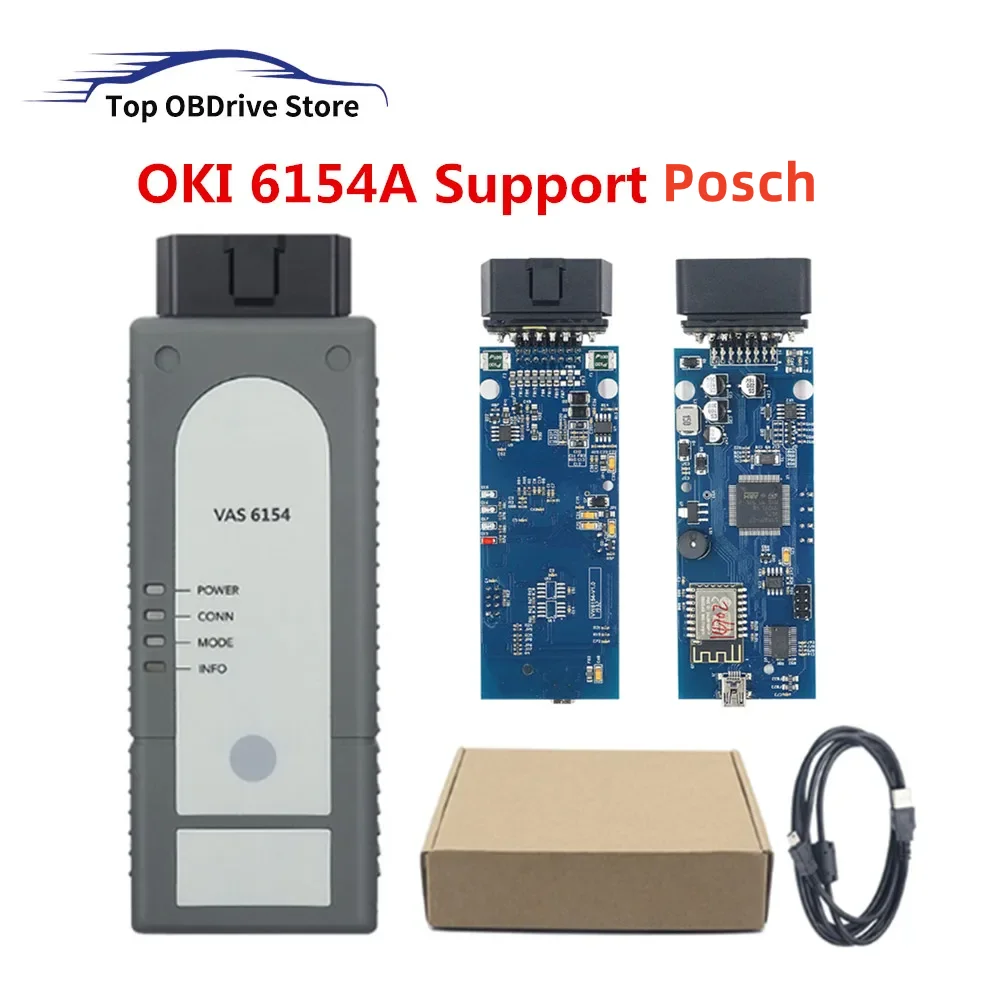 Escáner de diagnóstico automático 6154A, Wifi 1.6.6 para porsch para Va9, 6154 V1.8.9 V7.2.1 con 14.1.1, funciona en Win7/10 PK 5054A, nuevo