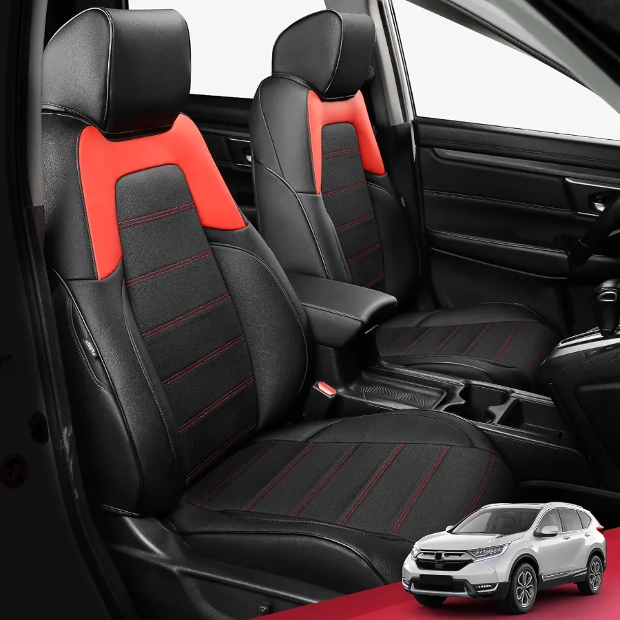 

Чехлы на сиденья CRV на заказ, полный комплект автомобильных сидений для Honda CRV 2017-2022 EXL EX LX Sport Touring Hybrid Luxury Waterproof Lea