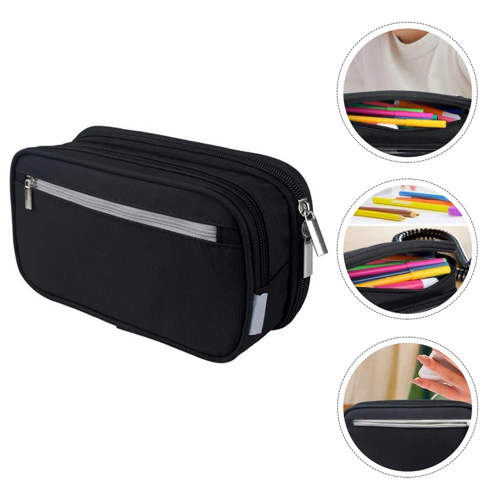 

Large Capacity Multi-Layer Pencil Bag Pen Storage Pouch For Adult Students Stationery Organizer Portable Learning Supply
