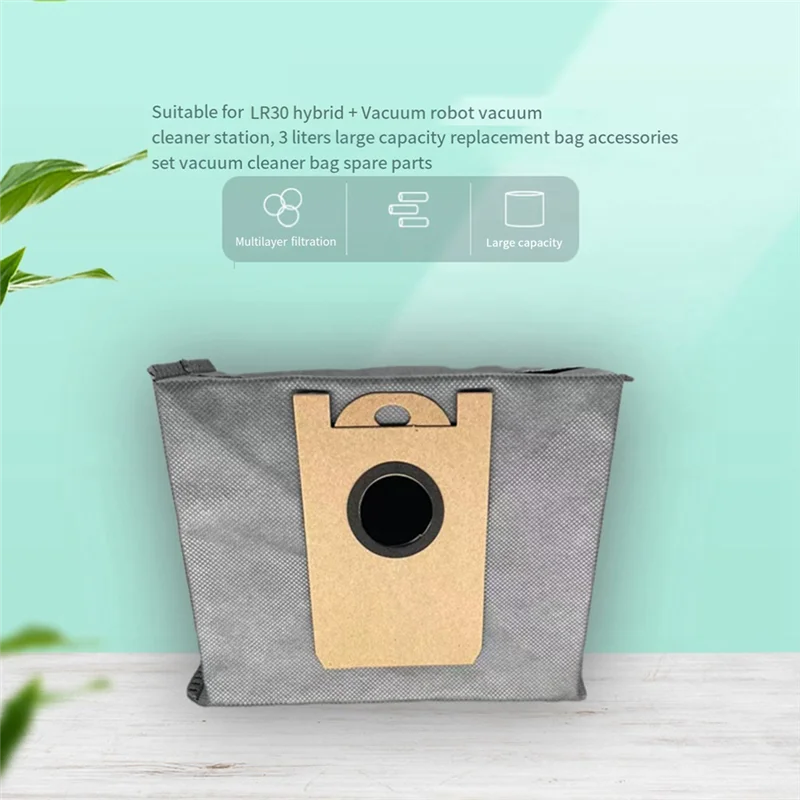 

Shoppingappliances 24 Pcs Dust Bags For Eufy Robovac L35 Hybrid LR30 Hybrid LR20 Auto-Empty Station, With Fabri