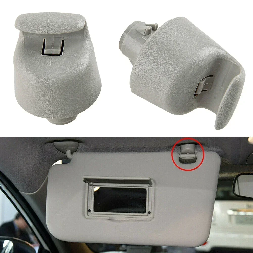 2 PCS/set Gray ABS Sun Visor Bracket Clip For Nissan For Koleos For Infiniti 2004-2020 #96409-3JA0A 96409-5HA0A