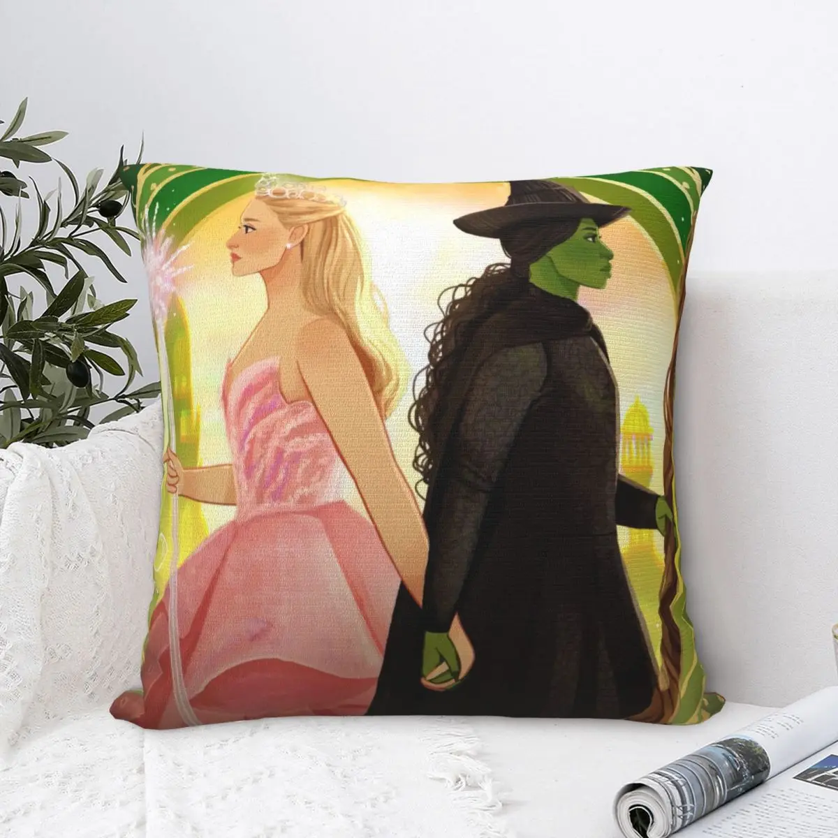Pillow Cover Wicked Musical Custom DIY Cushion Cover Kawaii Pillow Case For Office Car Home Decorative Pillowcases