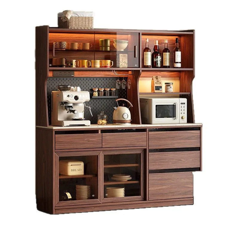 

Черный орех, боковой шкаф из массива дуба, винный шкаф, встроенный у стены, домашняя кухня, столовая, хранилище