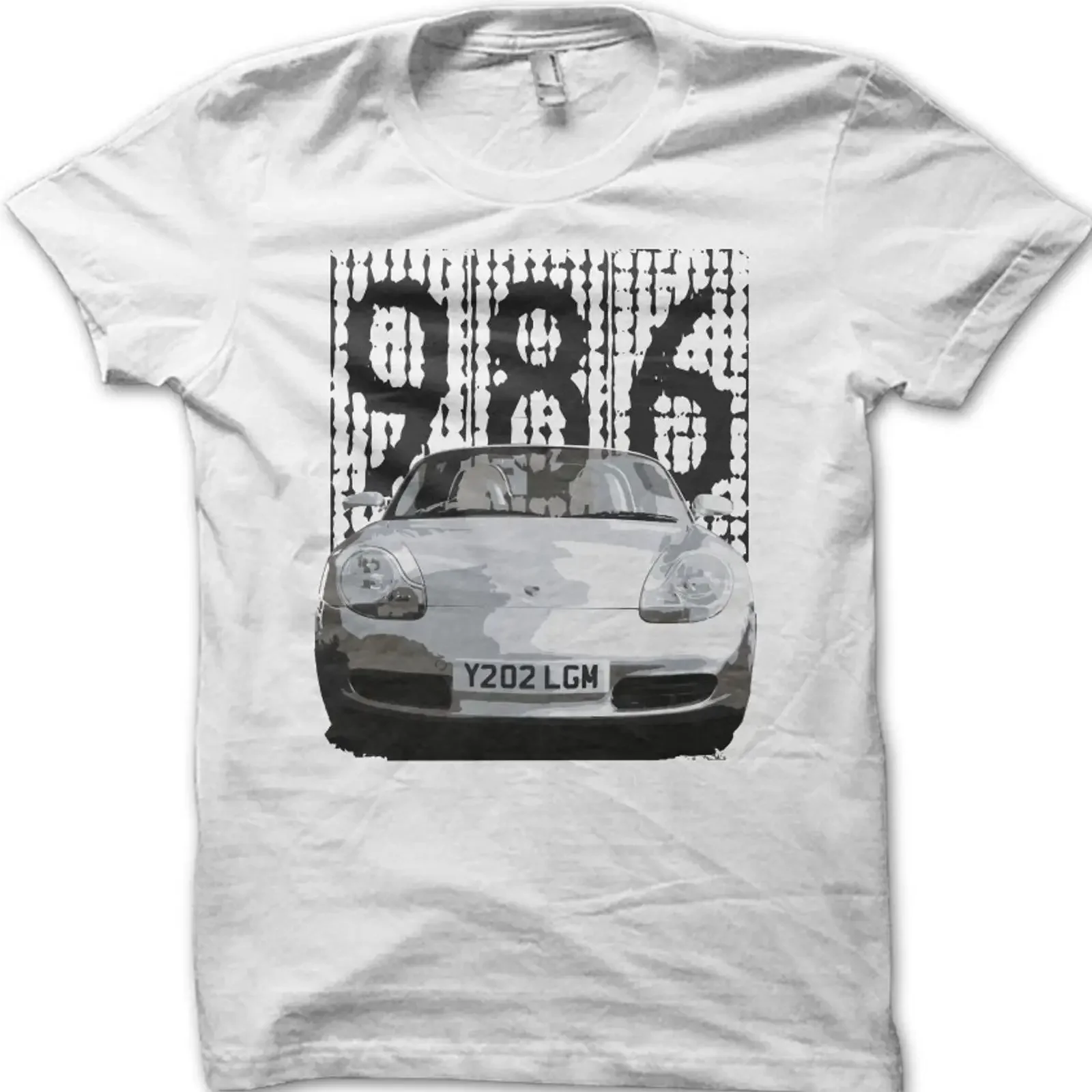 986 Boxster Classic Retro Motorsport Oldtimer Auto T Shirt 06133 vintage Washed Stretched Comfortable streetwear Unisex Soft
