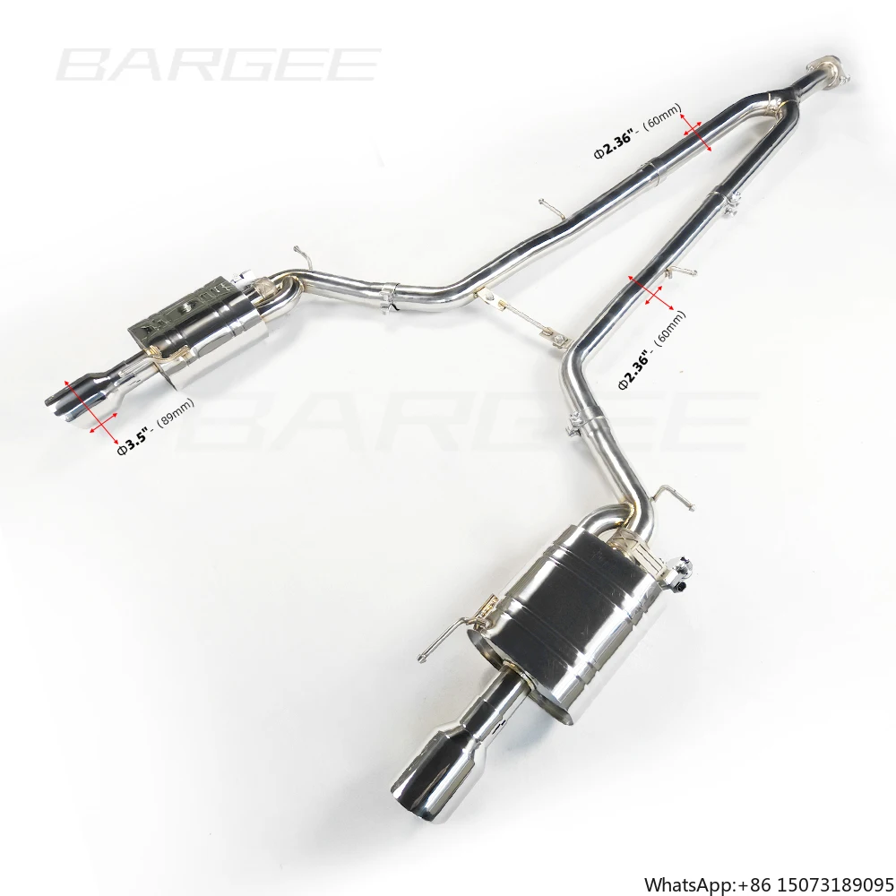 

Bargee Performance Exhaust Muffler Pipes EXHAUST CATBACK for G37 G25 G35 3.7L 2.5L 3.5L 2014~UP Catback Exhaust System