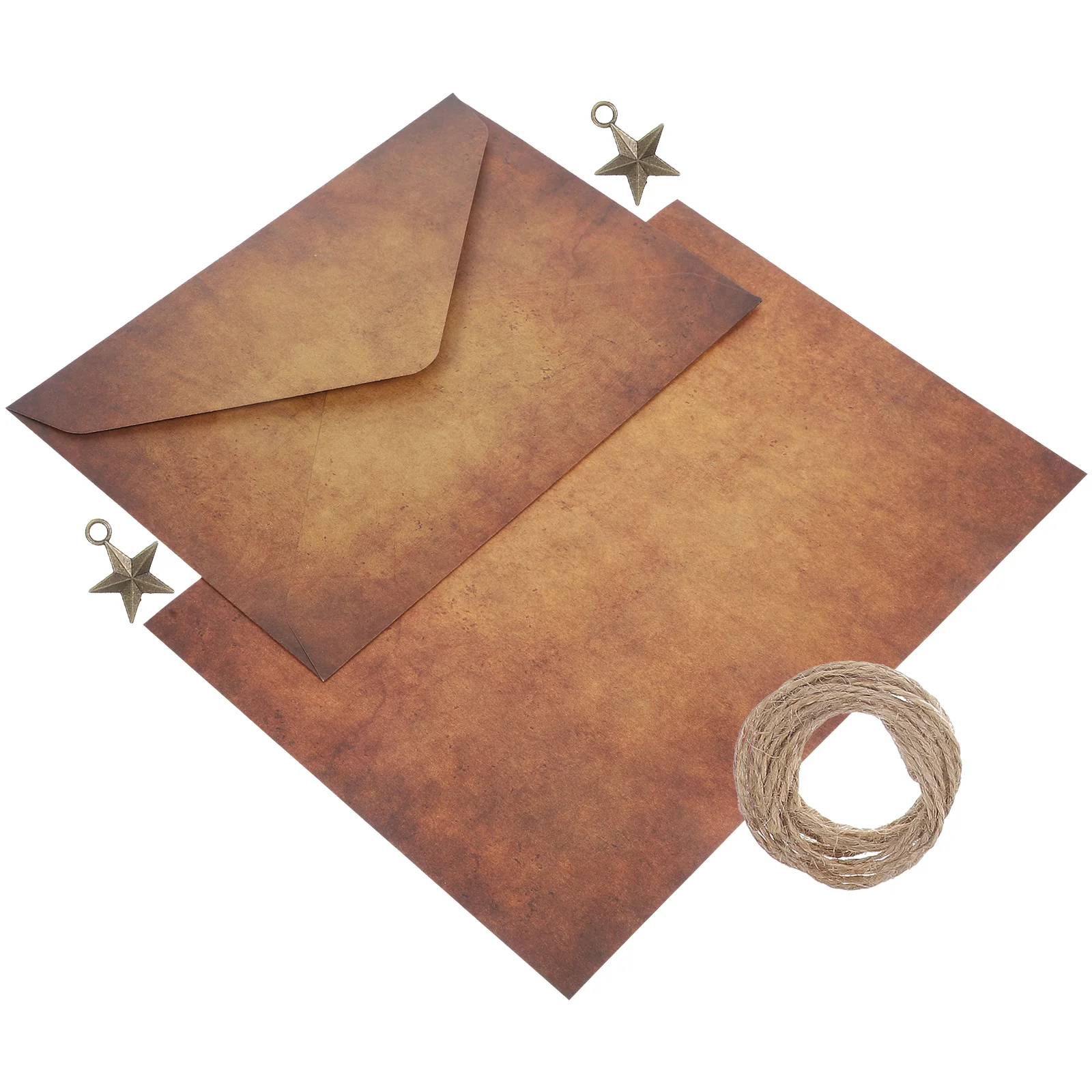 

5 Sets Kraft Paper Envelopes Vintage Stationery Writing Paper Greeting Card Letter Invitation Photo Note Container Packaging