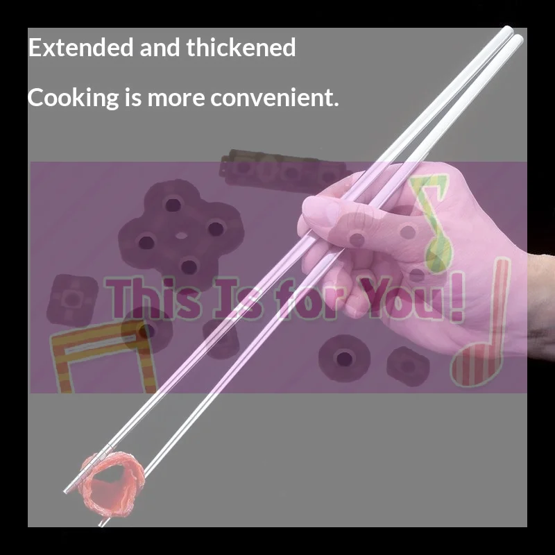 【MA】1Pair Stainless Steel Chopsticks Non Slip Tip Heat Resistant Reusable Dishwasher Safe For Home Asian Restaurant Daily Use