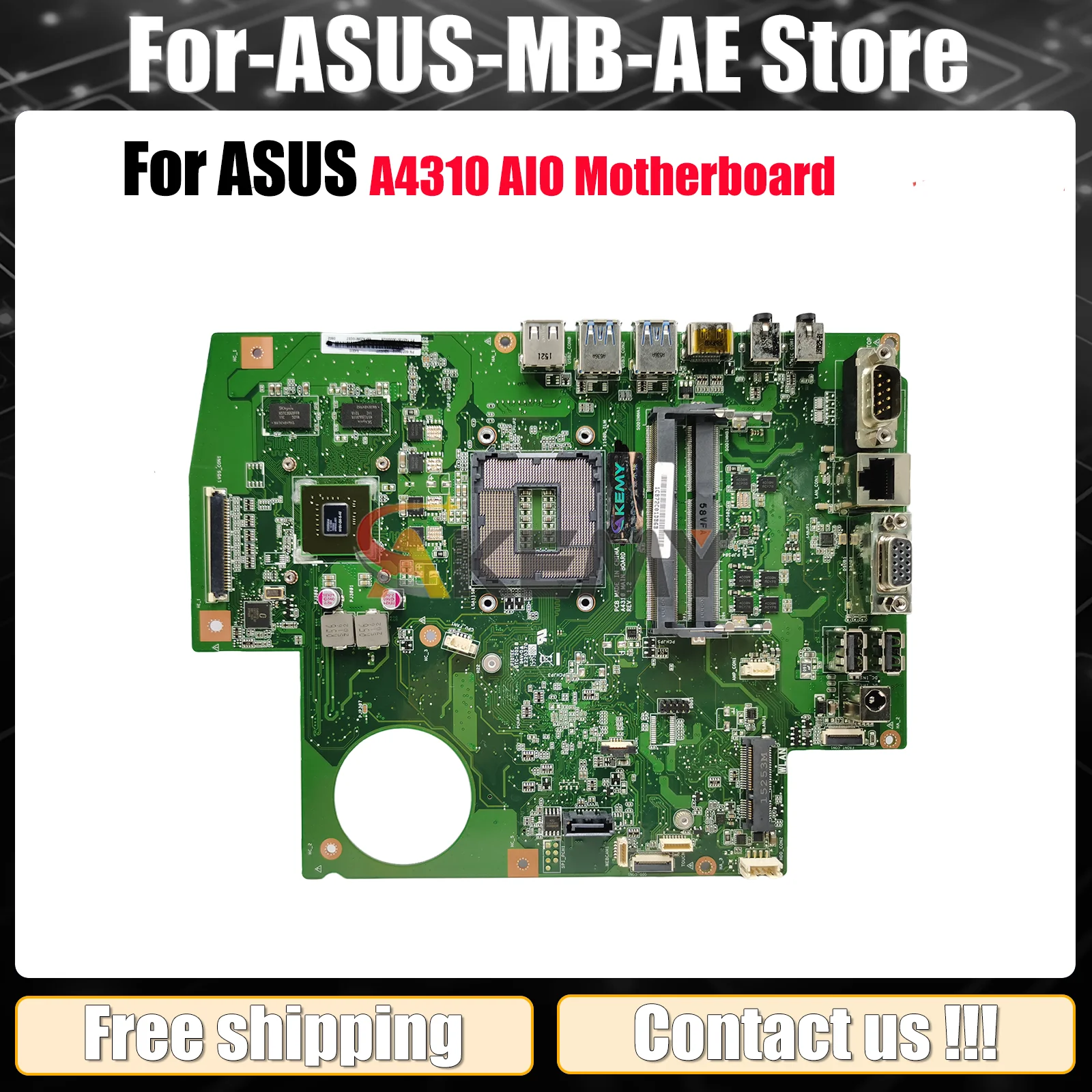 

A4310 Motherboard For ASUS AIO PRO A4310 Mainboard This item is in stock 100% tests OK fast shipping High quality