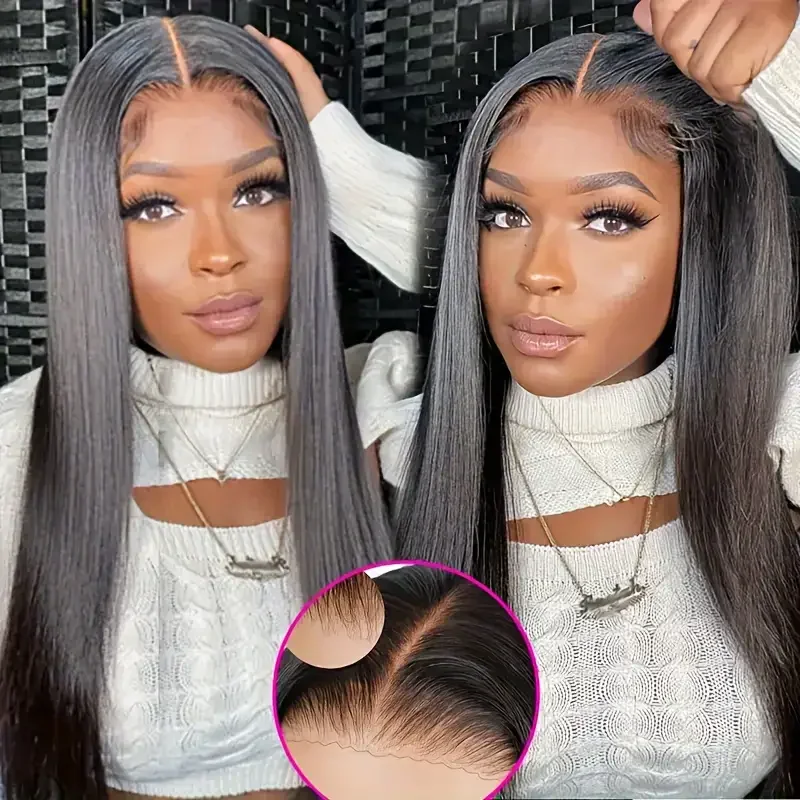 Ready To Wear 5x5 6x4 Lace Closure Wig Bone Straight Glueless Wig Human Hair 13x4 13x6 Hd Transparent Lace Frontal 200% Density