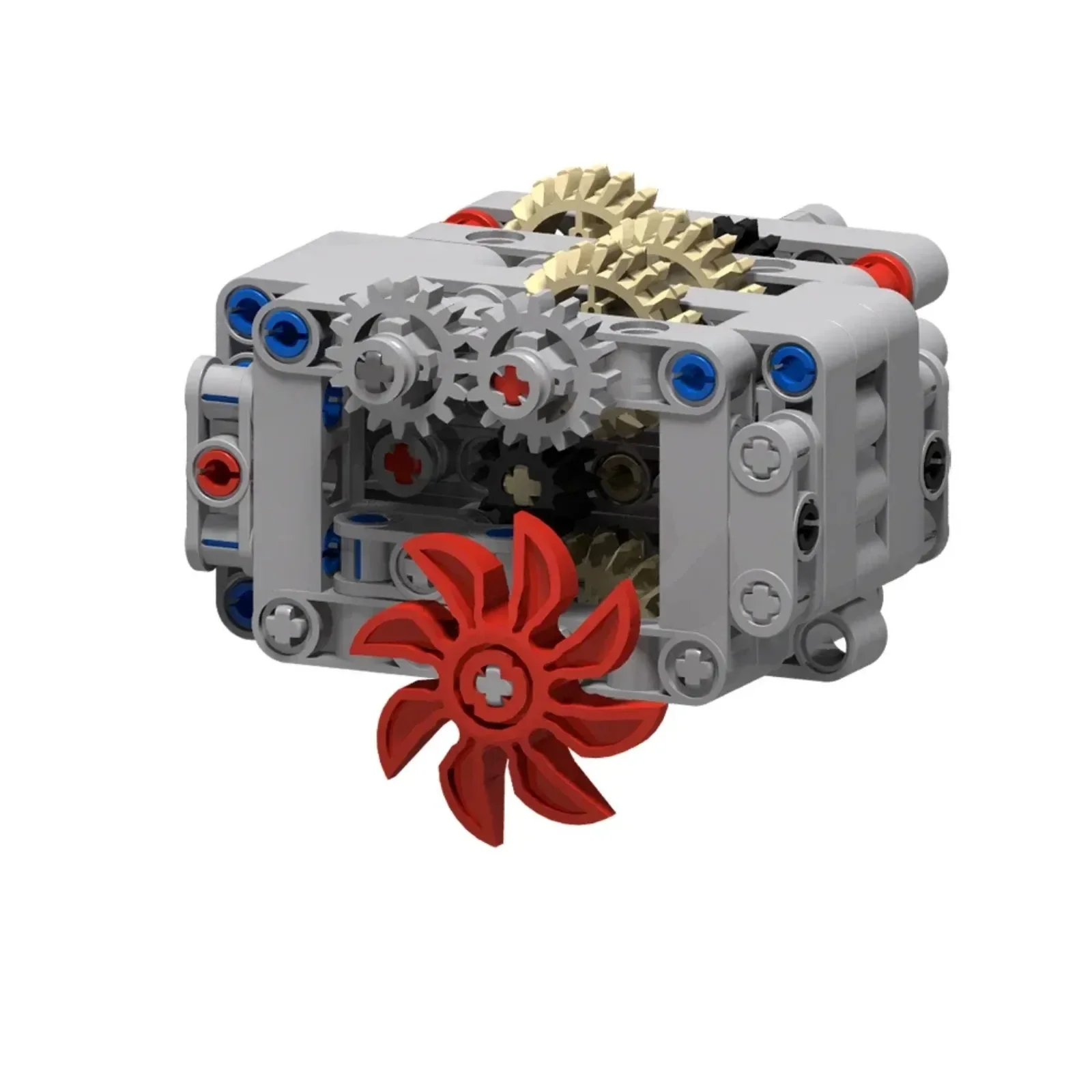 DIY Dual-Mode Compact Gearbox Bausteine Kit mit Elektromotor für STEM Learning Mechanical Engineering