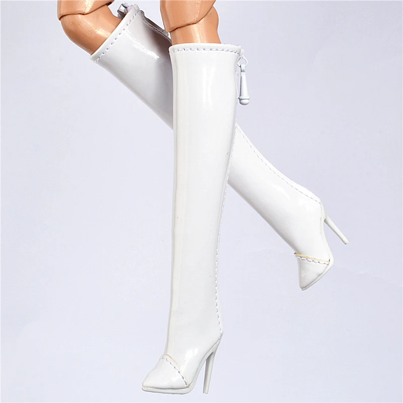 Doll toy Long shoes high quality fit for your FR2 FR6.0 Nuface boots Mirror matte true zipper F6