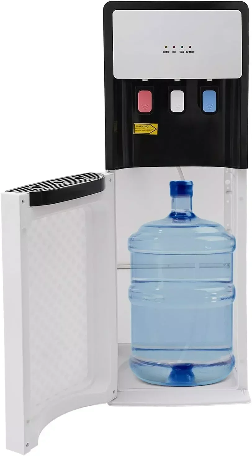 Water Dispenser Bottom Loading Water Cooler for 5 Gal Bottles w/Indicator Lights