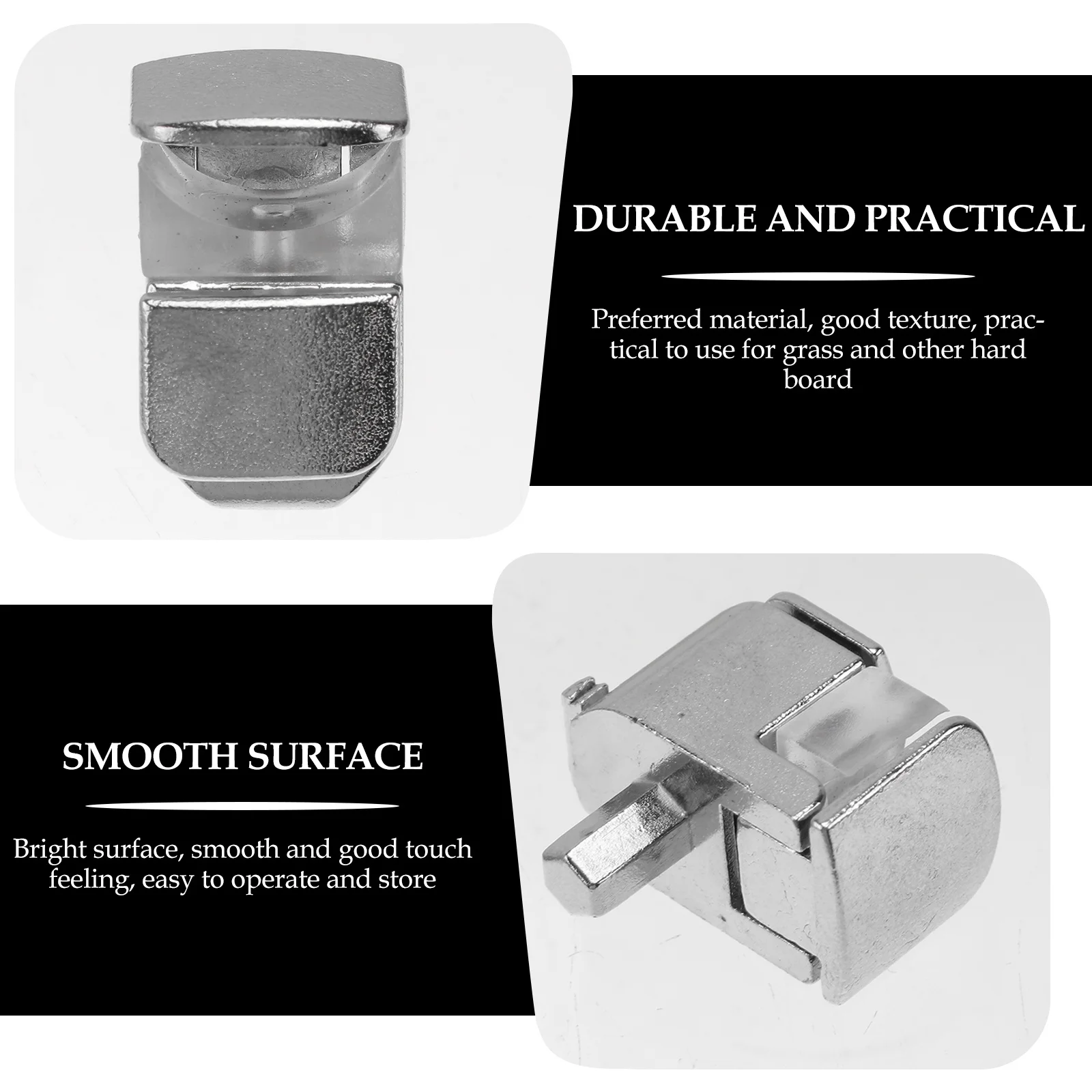 

4Pcs Adjustable Grass Fixing Brackets Zinc Alloy Material Delicate Workmanship Smooth Surface Easy Operate Grass Racks