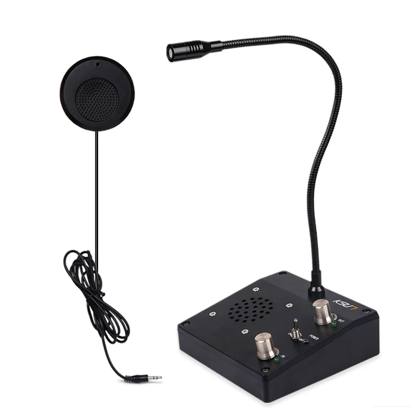 KSUN Q52 Window Intercom Wireless Speaker System Bank Hospital Counter Two Way Intercom