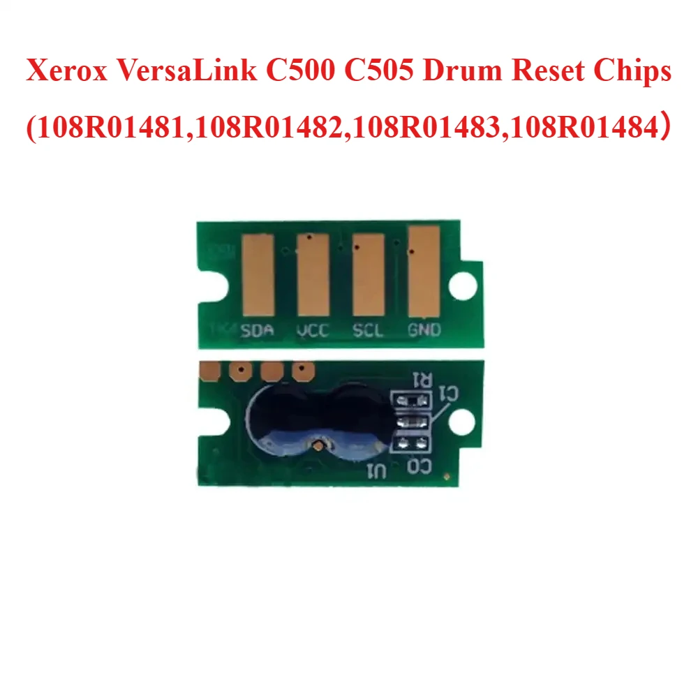 

20 шт. чипы сброса барабана Xerox VersaLink C500 C505 (108R01481,108R01482,108R01483,108R01484)