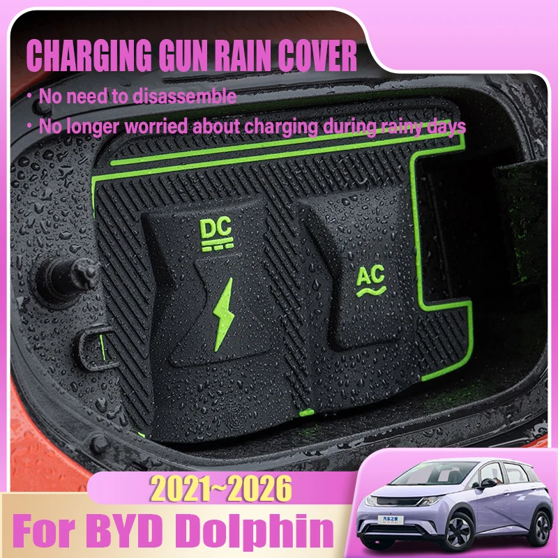 

EV Charging Gun Protective Case For BYD Dolphin 2025 Accessories 2021~2026 New Energy Car Charg Rain Cover Auto Parts Waterproof
