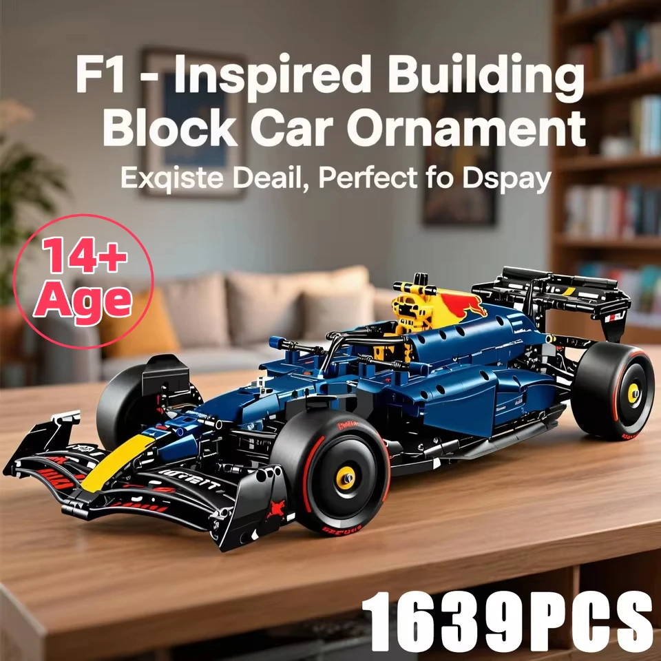 

Новый 42206 Технический Механический 1639 шт. RB20 Formula Racing Сборка Строительный Блок Модель Набор Взрослых Мальчиков Детей Подарок На День Рождения