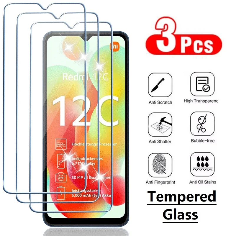 3Pcs Tempered Glass…