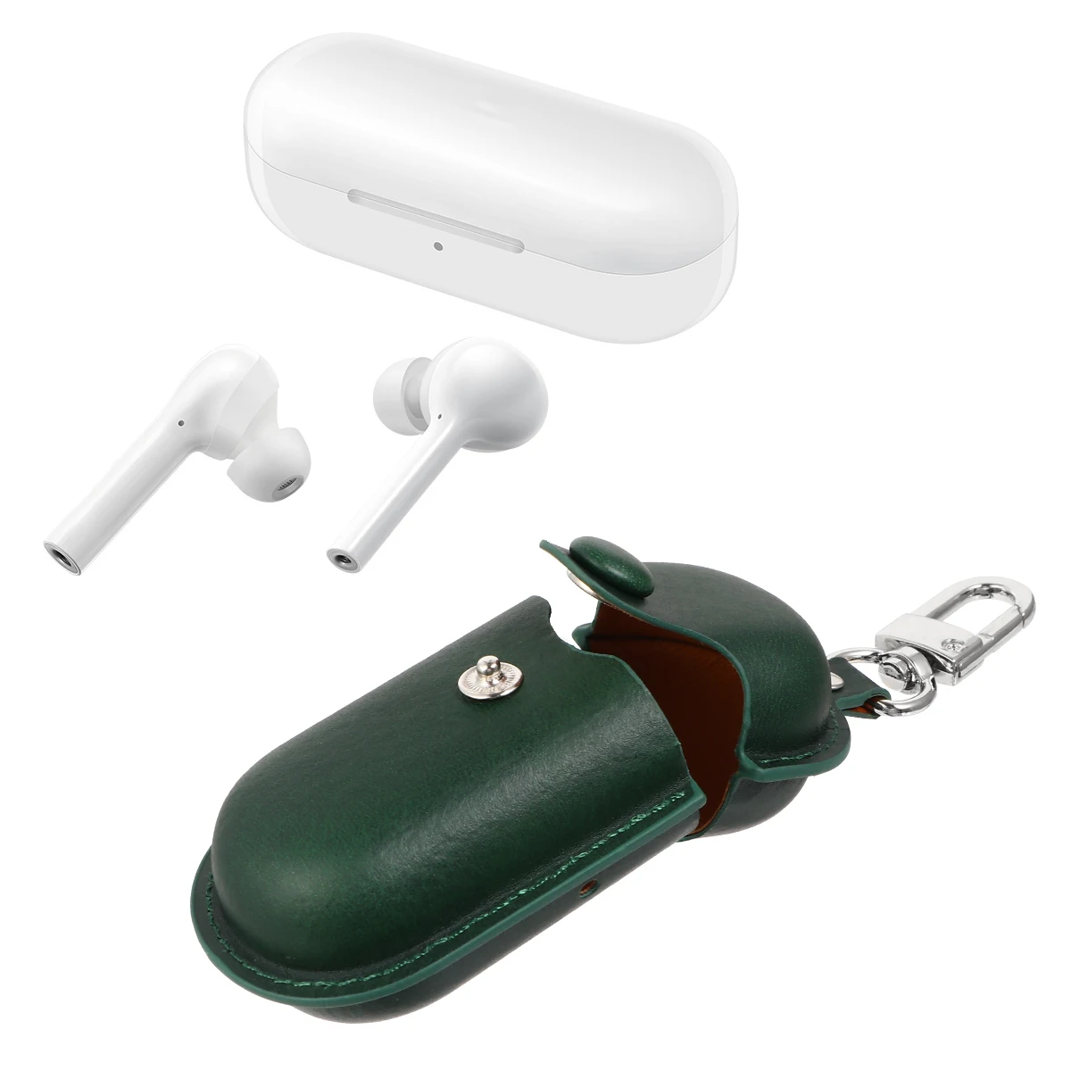 

Cotton Oil Wax Rope Earphone Case Dust Proof Portable Scratch Proof Organizer Bag For Wireless Headset Storage
