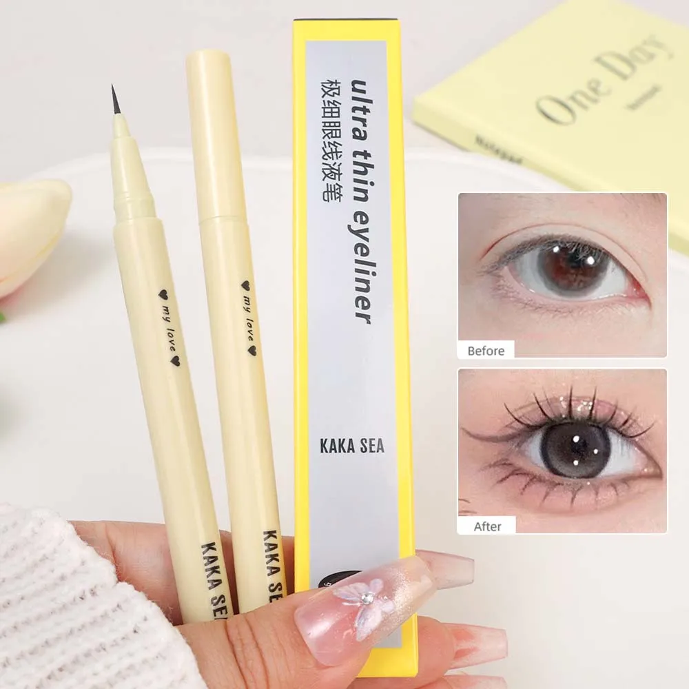 Matita Silhouette per Eyeliner Ultra Fine da 0.01mm matita liquida per Eyeliner senza sbavature a punta Fine impermeabile a lunga durata ad asciugatura rapida