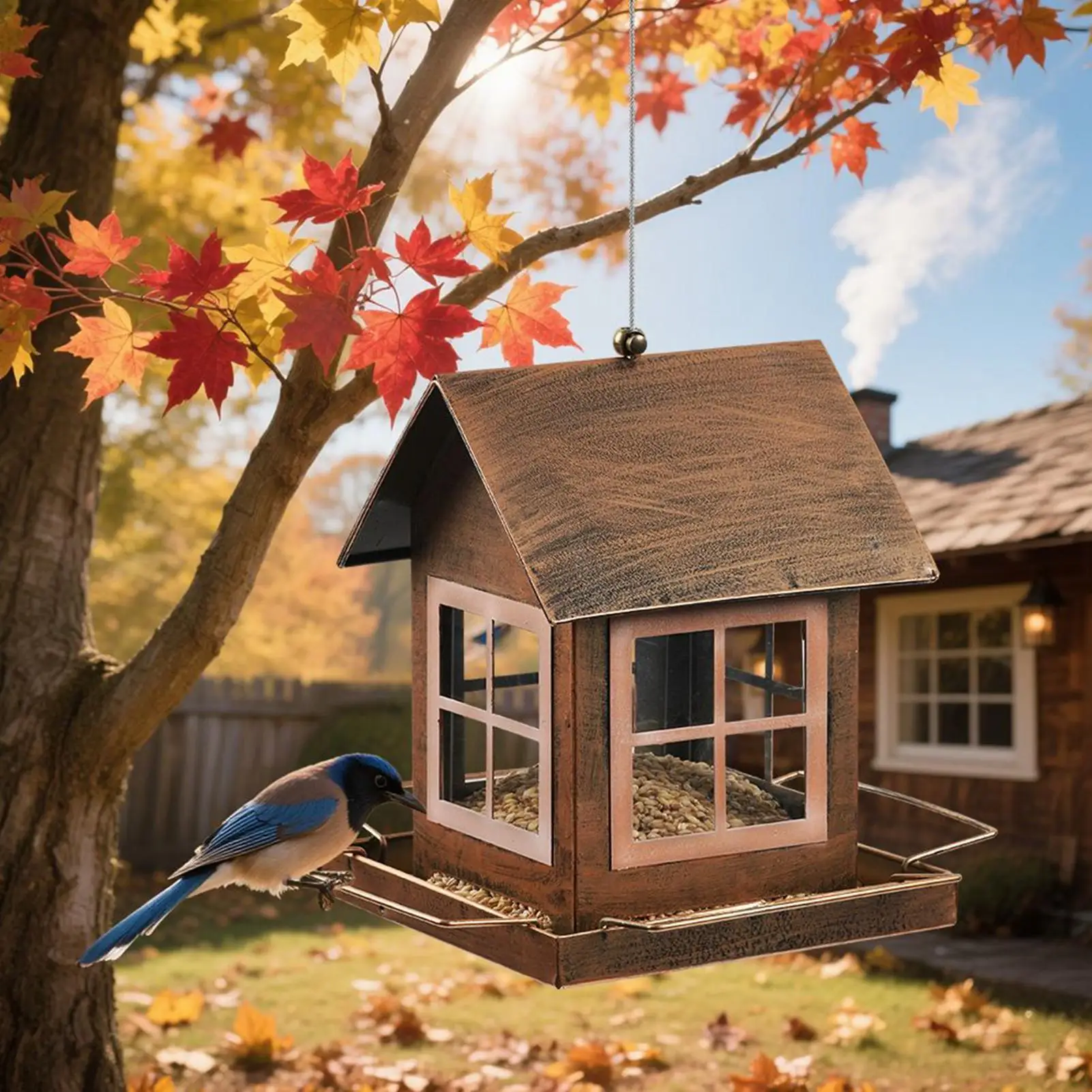 

Кормушки для птиц на открытом воздухе, устойчивые к атмосферным воздействиям, садовая станция для наблюдения за птицами, кормушка для домиков для птиц на открытом воздухе, для корел, зябликов