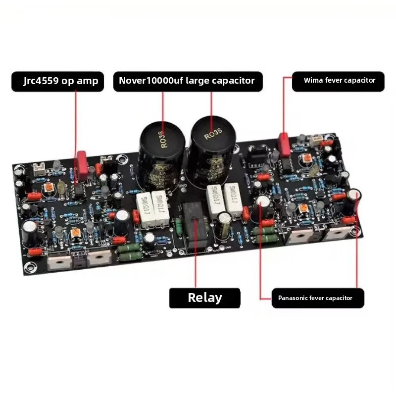 KYYSLB SF60 replica fever grade high-power amplifier board dual channel Class A and B super LM3886 TDA7293