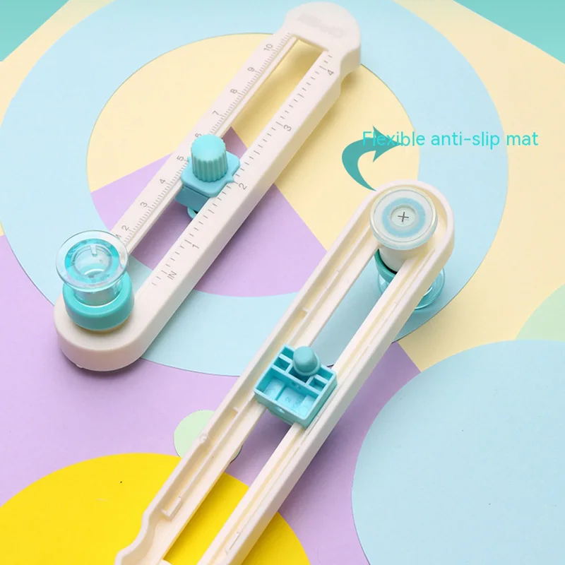 Verstelbare 360 Ronde Snijmes Diy Kompas Cirkel Snijder Handmatige Roterende Scrapbooking Snijders Papier Scrapbooking Kaarten Snijders
