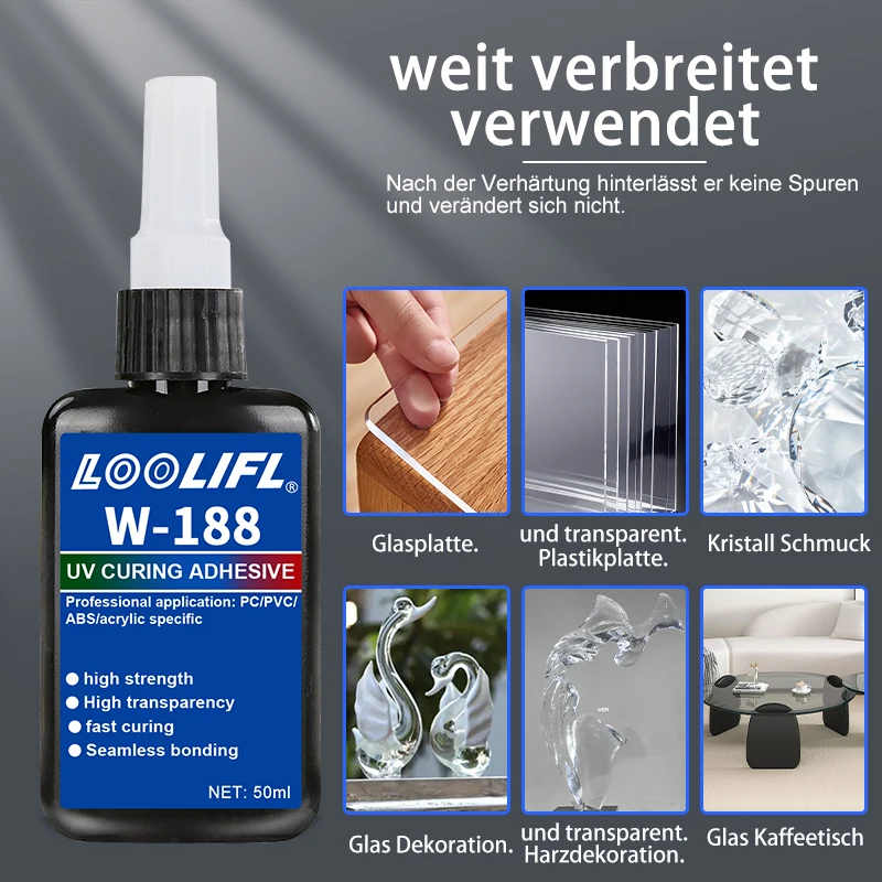 W183 UV Repair Glue: La Soluzione Definitiva per Riparare Vetro, Ceramica e Plastica con Risultati Professionali