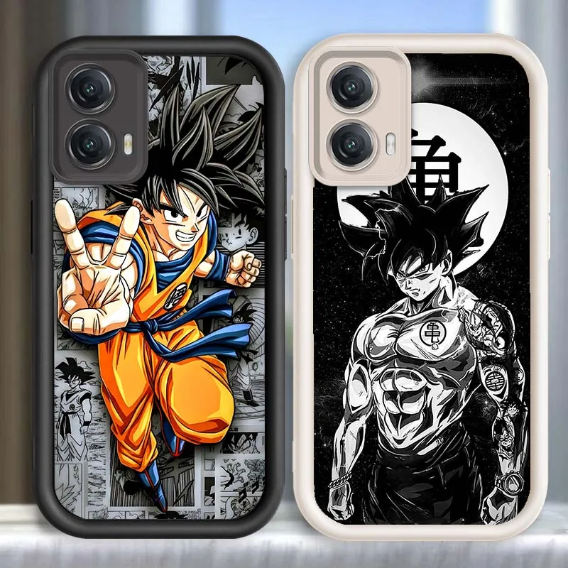 

Fashion Son Goku Dragon Ball Phone Case For Motorola G85 Edge 50 G24 G35 E14 G04 G34 G Stylus G54 G13 G32 G14 5G Eye Ladder