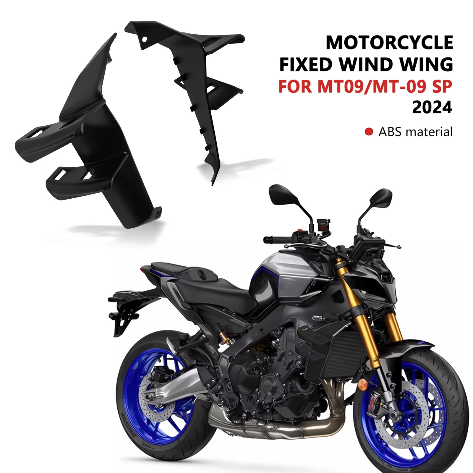 

Для MT-09 SP боковое крыло, боковой спойлер, передние спойлеры MT09 2024 2025, передний спойлер, нижний спойлер, аэродинамическое крыло