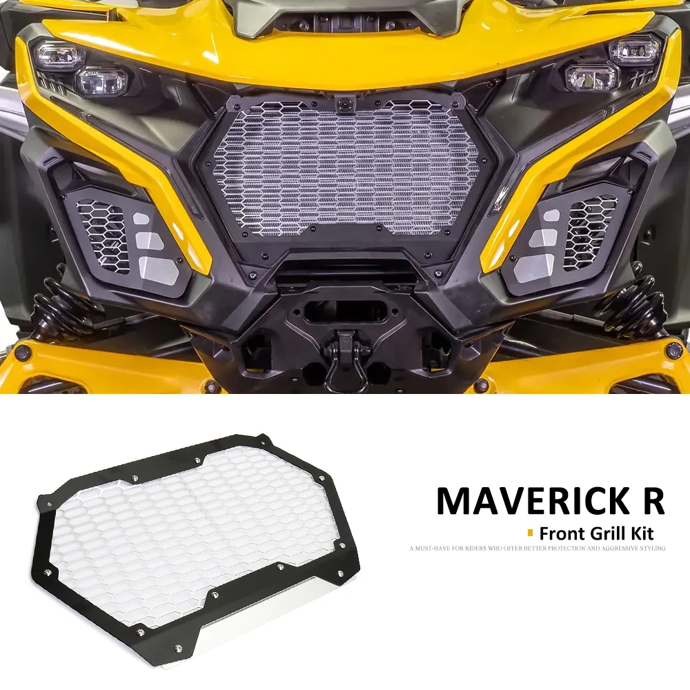 

Новые аксессуары: передний Штатив для гриля UTV для CAN-AM MAVERICK R 2024 2025 для CAN AM Maverick R, передний комплект для гриля