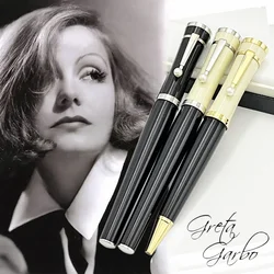 Lanlan Luxury MB Ballpoint Rollerball Fountain Pen Greta Garbo Office School Stationery With Pearl On The Clip