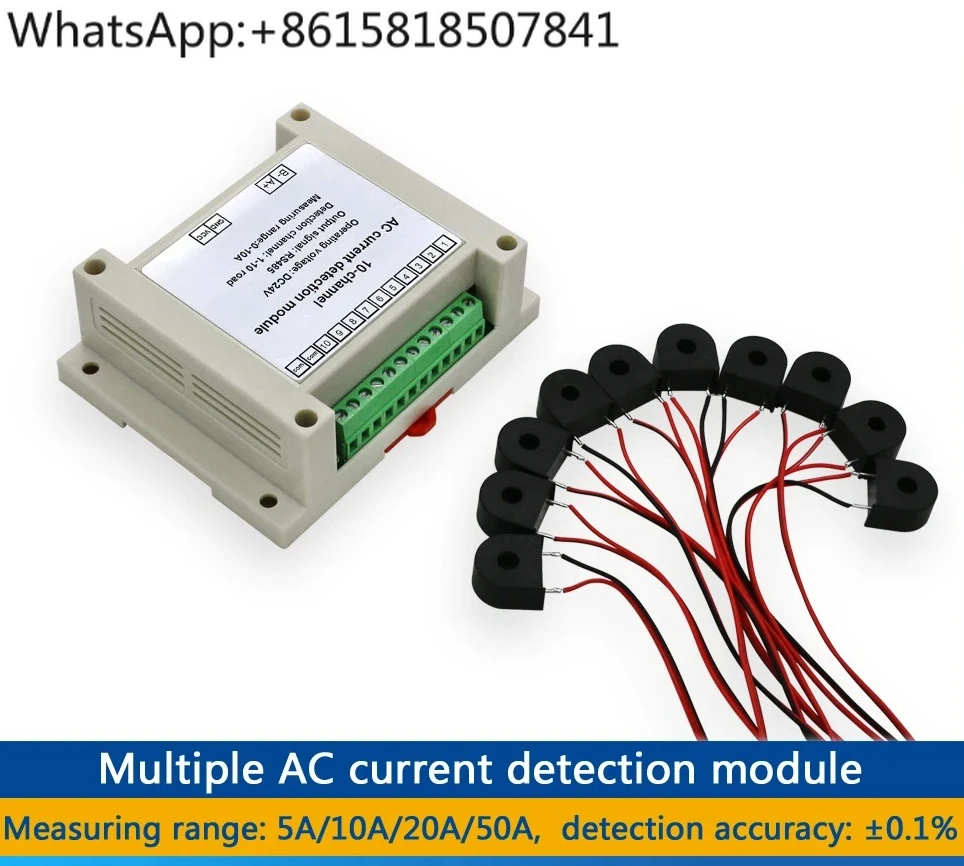 logoele-10-channel-ac-current-transmitter-485-output-sensor-full-range-real-time-acquisition-detection-module