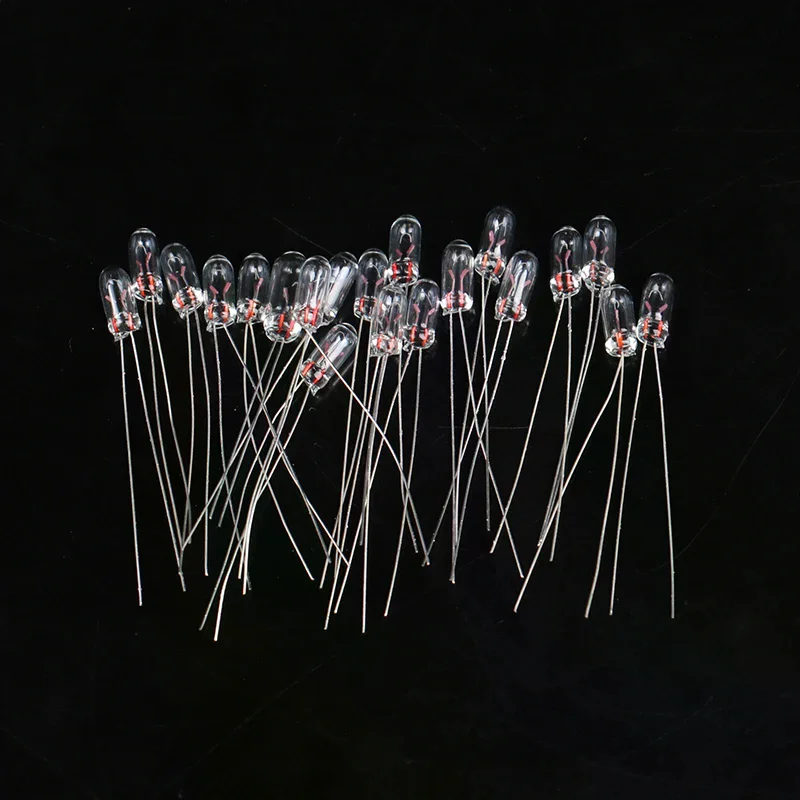 

20pcs Miniature 3/4mm 6V 12V Lamp Light Bulb, Edison Incandescent Filament Rice Miniature Bulb For Model Making