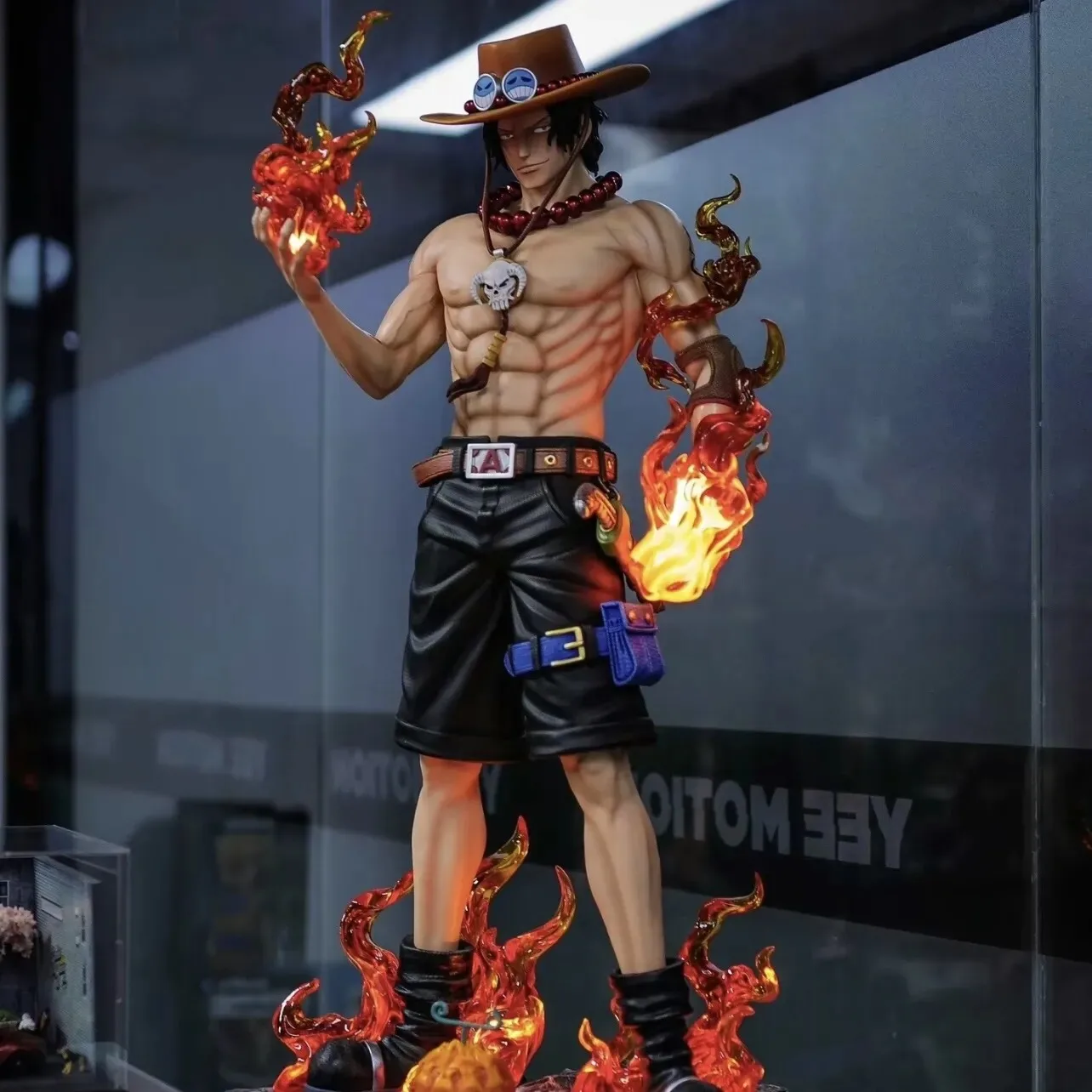 

Коллекционная GK-статуэтка JT One Piece Портгас Д. Эйс в масштабе 1/3, к 3-летию, с эффектом пламени, модель, подарок парню