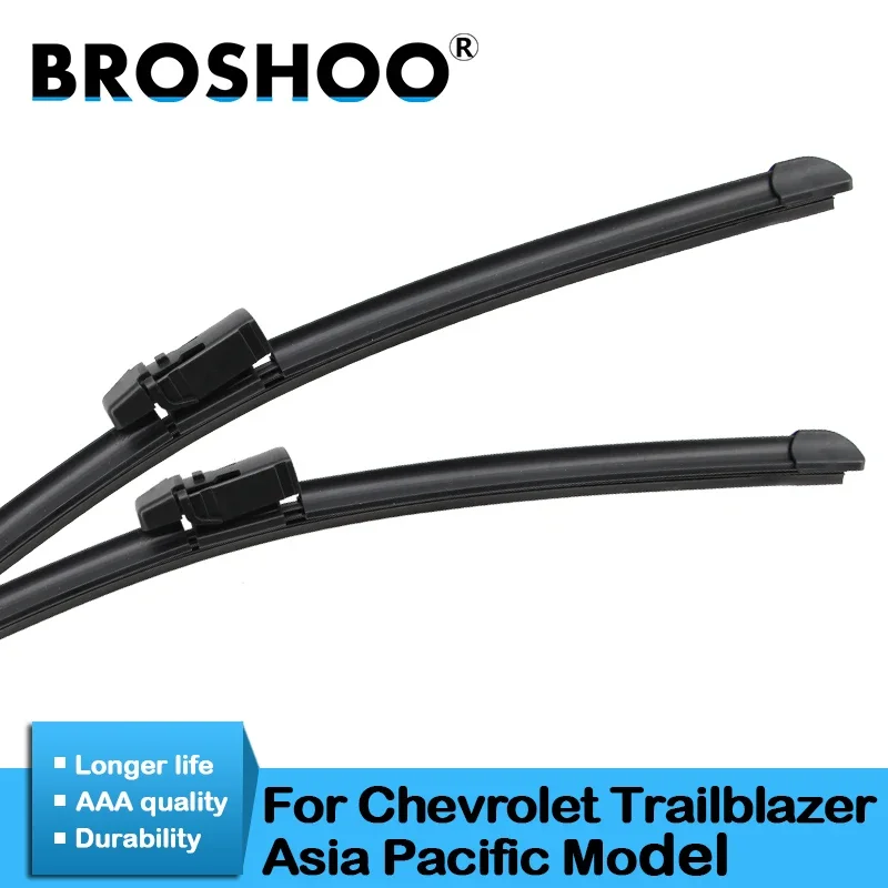 

BROSHOO Auto Car Windshield Wiper Blade Rubber For Chevrolet Trailblazer Asia Pacific 2013 2014 2015 2016 2017 Fit Top Lock Arms