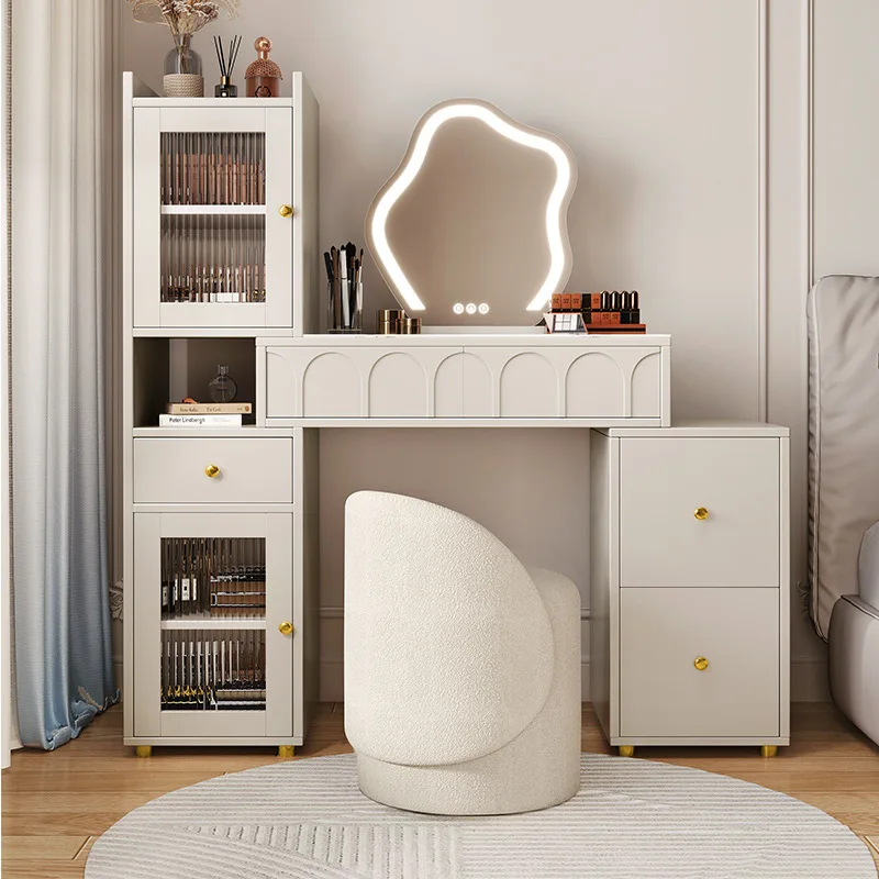 

*/- Комодный шкафчик, встроенный выдвижной прикроватный столик для макияжа для спальни, письменный стол